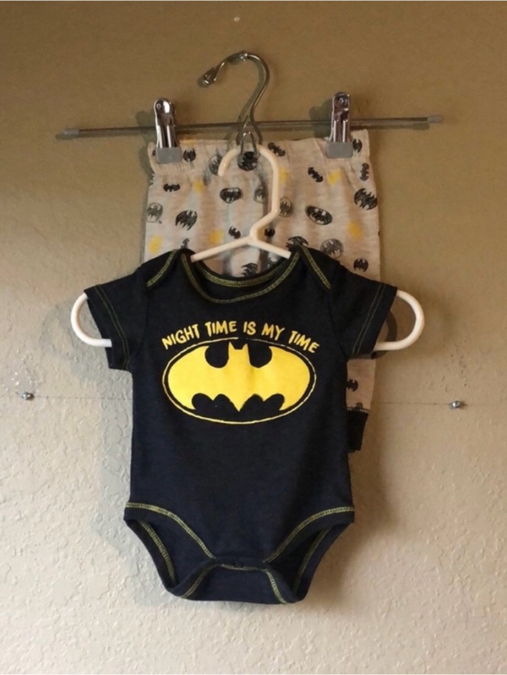 Batman Pajamas Boys Short Sleeve Shirt & Matching Pants Set Baby Boy 0-3 Months